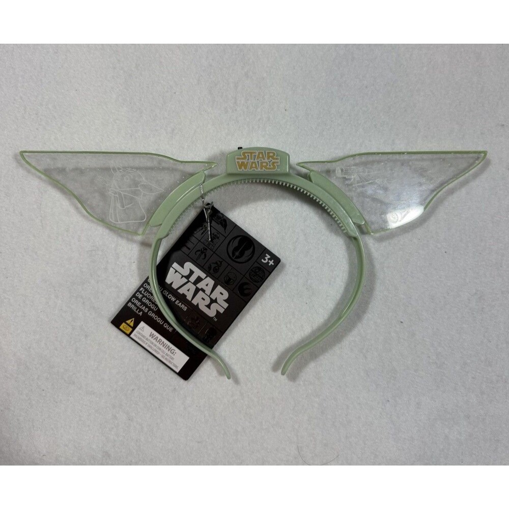 New 2024 Disney Parks Star Wars The Mandalorian's Grogu Light-Up Headband Ear